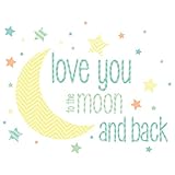 Wall Pops WPWW1376 I Love You to The Moon Wall Decal Wishes