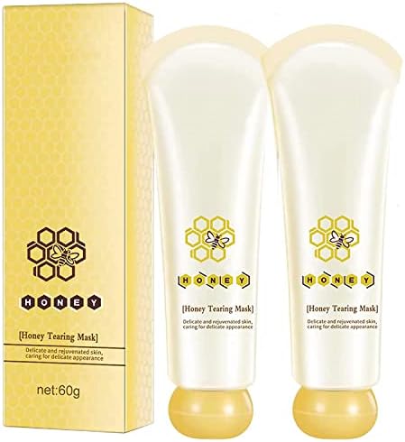 S SOORIYAN Honey Mask,Honey Tearing Mask Oil Control Blackhead Remover Honey Tearing Peel Mask Off Dead Skin Clean Pores Peel Mask Dead Skin (2PCS)