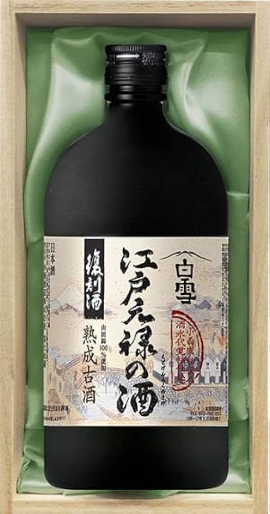 超特撰白雪江戸元禄の酒 熟成古酒 720ml瓶詰 化粧箱入 超特撰 白雪 江戸元禄の酒（復刻酒）原酒 720ml瓶詰 化粧箱入