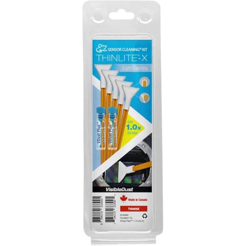 Visible Dust EZ�Z���T�[�N���[�j���O�L�b�gwith DHAP 1.0 X / 24 mm�I�����WVSwab�Athinlite-x���C�g�N���[�j���O