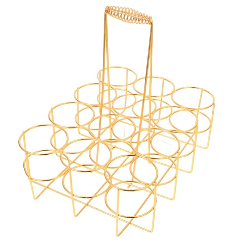 Cabilock Soporte de Cerveza de Resistente con Asa Cesta Portátil para Botellas Almacenamiento Práctico para Bar Ktv Fiesta