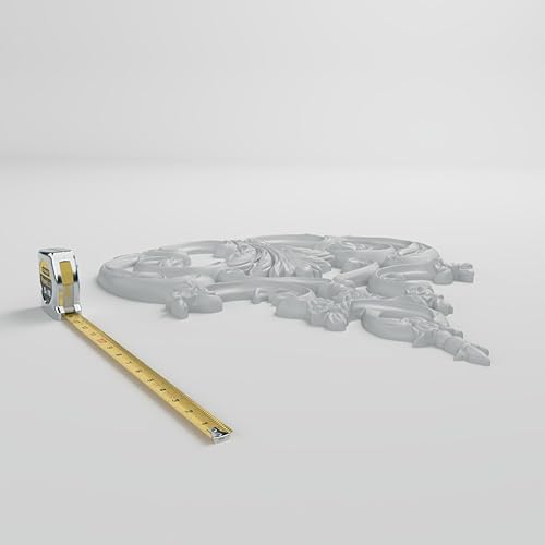 Miniatura 6 de Ekena Millwork 21 14 pulgadas de ancho x 25 58 pulgadas de alto x 1 14 pulgadas de diámetro Kinsley Center Onlay (paquete de 4)