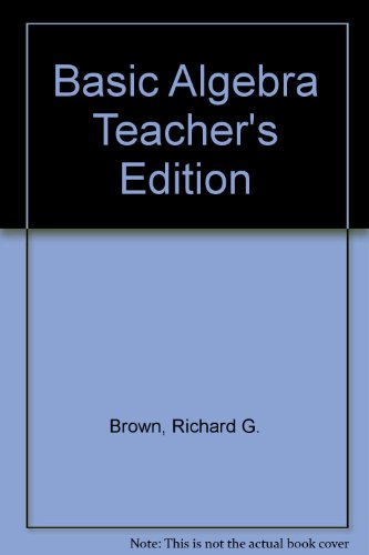 Basic Algebra Teacher's Edition 0395980038 Book Cover