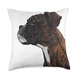 Brindle Boxer Throw Pillow