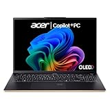 acer Swift 16 AI SF16-51 Laptop Copilot+ PC (Intel Core Ultra 7 256V CPU | 16GB DDR5 RAM | 1TB NVMe SSD | Intel Arc Graphics | 16' QHD+ OLED Screen | Windows 11 Home) - Black