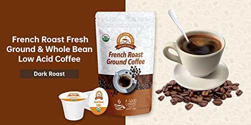 Alex's Low Acid Organic Coffee 12Oz Bag - Fresh Ground French Roast (Pack Of 1) #TOP2