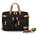 Produktbild EverVanz Wandelbare Schultertasche, Laptop-Rucksack, Lässige Tragetasche, Unisex-Messengertasche, Polyester Business Aktentasche, für 15 bis 17-Zoll-Laptop, Wasserabweisender Reise-Tagesrucksack