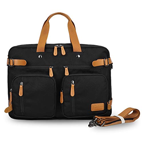 EverVanz Bolso Convertible  Mochila para Ordenador portátil  de Mano  Bandolera  Maletín