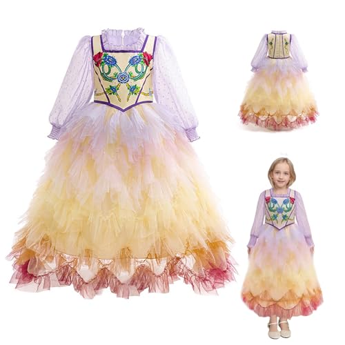 Girls Lucy Gray Baird Dress Halloween Tulle Ball Gown Dresses Birthday Party Cake Skirt Outfit