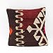Kilimwarehouse Kilim Pillow Cover 12x12 inch Bohemian Turkish Chair Boho Design Classy Rustic Throw Handmade Accent Small Decorative Burlap Cushion