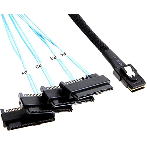 Cable Mini SAS SFF-8087 a 4 SFF-8482 cable de datos interno para discos duros de servidor 2