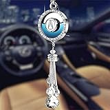 ASIALI Car Logo Air Freshener Car Bling Decor Rearview Mirror Pendant Car Smell Fragrance Oil...