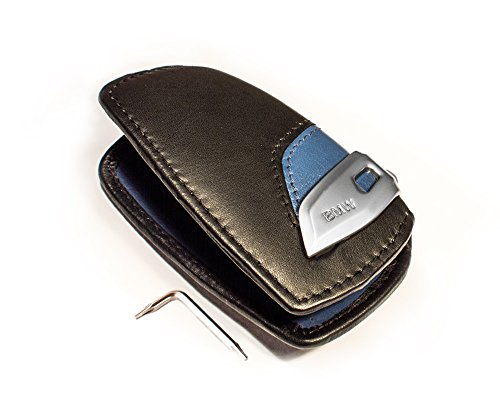 Llavero BMW M Sport original con funda de piel azul 82292219915
