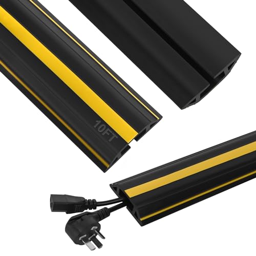 Floor Cord Cover 10Ft Heavy Duty PVC Floor Cable Protector