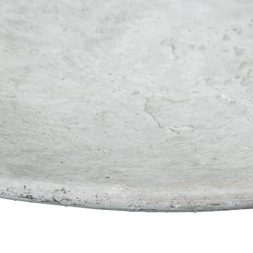 Plat en céramique blanche style rustique 41cm objet d'artisanat - 5