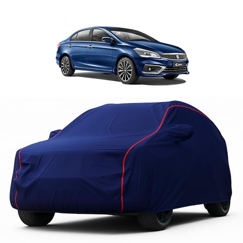 Image of Heavy-Duty Car Cover for Compatible with Maruti Ciaz (2014 to 2025 All Models) Deluxe Car Protection Cover - Waterproof & UV-Resistant All-Season Exterior Protection
