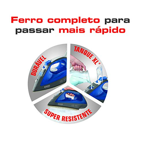 Ferro A Vapor Arno Forcegliss Arno Azul 110v