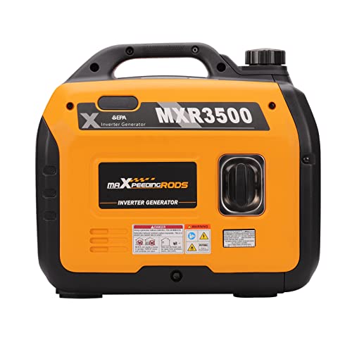 maXpeedingrods 3400 Watt Portable Inverter Generator Gas Powerd, Compact and Lightweight RV Ready...