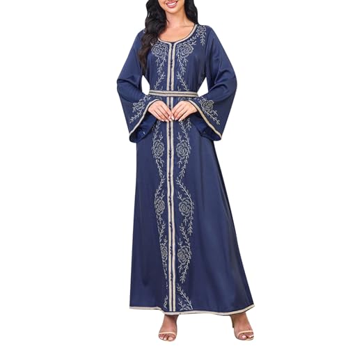 Robe pour femmes musulmanes élégante et fluide pour les fêtes