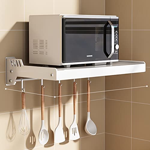 Étagère murale four micro-ondes pour optimiser le plan de travail de cuisine