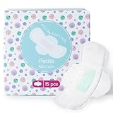 PurComfy Teens Period Pads with Wings for Tweens, Organic Cotton Sanitary Pads for Teen Girls 9-14, Mini Petite, 15 CT