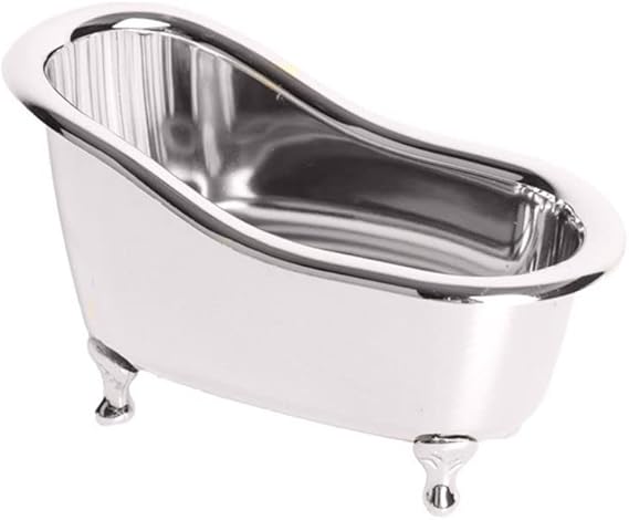 Amazon.com: Mini Bathtub Sundries Storage Box, Small Bath Tub Makeup Organizer Container Soap ...