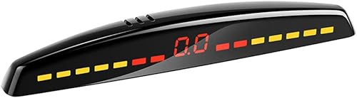 Miniatura 2 de Riloer Kit de sistema de radar de marcha atrás para automóvil, pantalla LED, sistema de radar de respaldo inverso, con 4 sensores, zumbador,