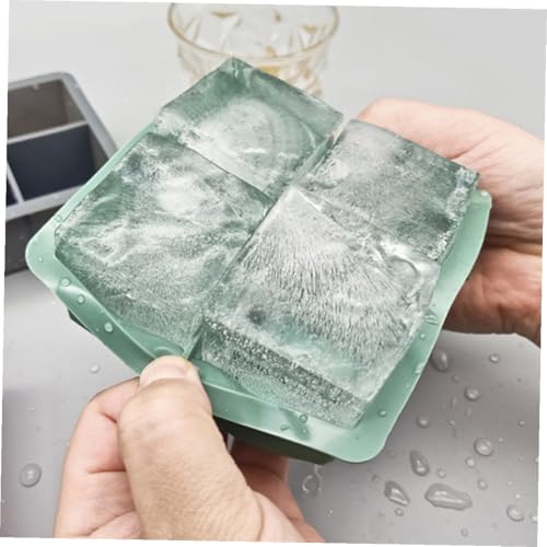 Alipis 2Pcs Silicone Ice Cube Tray con Tapa miniatura 3