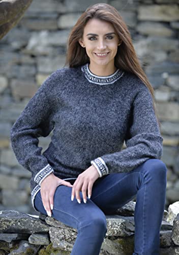 Image of Gamboa Alpaca Sweaters for Women Lightweight Ladies Knit Sweater Womens Tops Dark Grey