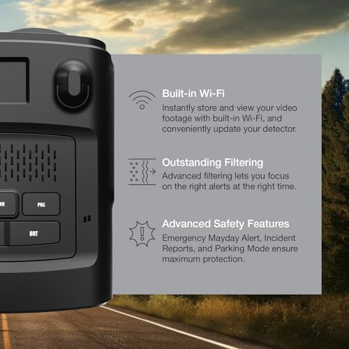 Image of Bundle of MAXcam 360c Laser Radar Detector and Dash Camera + Escort USB-C to RJ11 Radar Power Cord