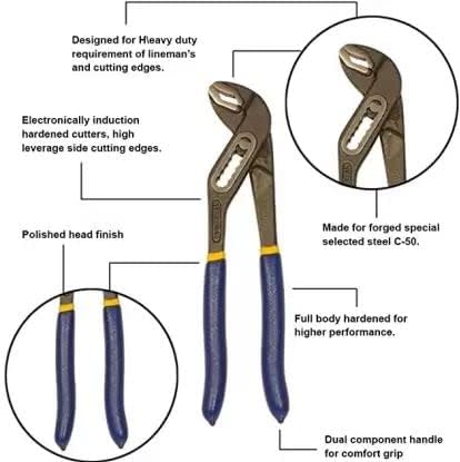 SVDK Multipurpose Water Pump Plier – 10 Inch Slip Joint Plier, Durable Steel Construction Heavy-Duty Tota Plaas Tool for Plumbing, Gripping & Household Use 2