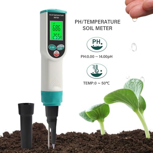 Moniteur de test de sol agricole numérique avec arrêt automatique intégré