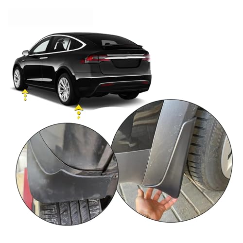 Guardabarros para Tesla Model X que evitan salpicaduras y daños por suciedad 5