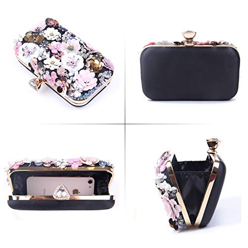 Lanpet Women Clutches Flower Evening Handbag Chain Strap Shoulder Bag #TOP2