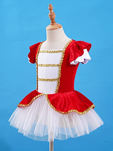 Disfraz completo para niña Ringmaster Circus 4T rojo miniatura 5