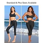 Pinup Fashion Swim Pants Women - Swimming Capris High Waisted Swimsuit Leggings UV Swimwear Tights - Image 4