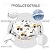Yaxongx Cartoon Tool Truck Pattern Face Mask Washable Reusable Adult Cloth Dust Mask 5-Layer Protection Activated Carbon Filter Adjustable Anti Dust Face Masks with 2 Filter for Women Men, 1 Pcs