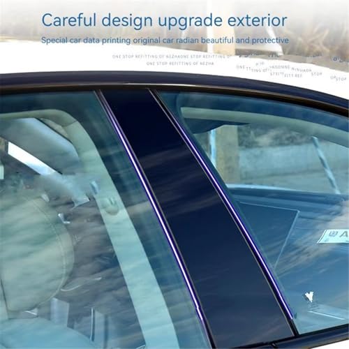 Embellecedores negro brillante de pilares para Subaru Forester 2013-2018 6