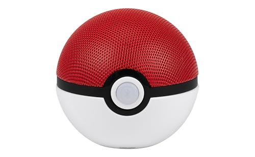 eKids Pokemon Pokeball Bluetooth Speaker, Wireless Speaker with Rechargeable Battery and...