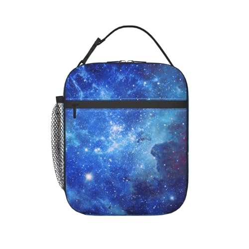KUOAICY Galaxy Lunch Box Reusable Insulated Totes Lunch Bag Thermal Cooler For Boy Girls School Men Women Travel Beach Picnic