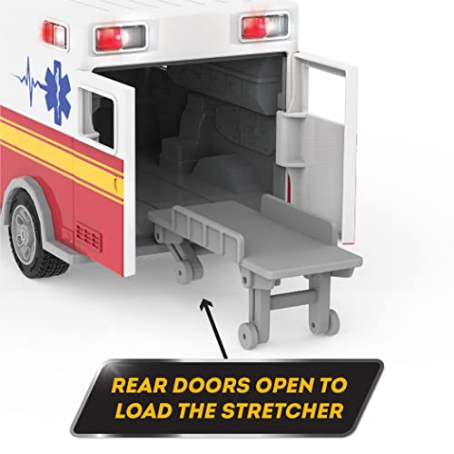 Driven by Battat – 7-Inch Ambulance Toy with Lights & Sounds, Rescue Vehicle for Boys & Girls, Durable Design, Realistic Details, Ideal Gift 3+ Years Toy for Kids by Driven by Battat - Image 3