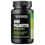 Saw Palmetto for Men Prostate Health Supplement to Promote Urinary Tract Function - 500mg Per Serving - 200 Count - DHT Blocker Hair Vitamin - Vegan, Non-GMO Capsules, Over 6 Month Supply