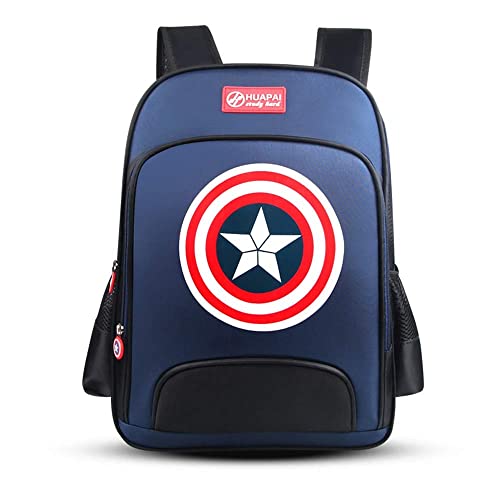 MKDSUH Garçon Sac à Dos Sac à Dos Captain America Sac Enfant Sac à Dos Scolaire Livre De Jardin d'enfants Réglable Sacs D'école Primaire Garçon Filles Livre Sac à Dos Cover