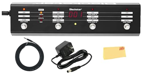 Blackstar FS-10 ���@�\3���[�h�t�b�g�R���g���[���[�o���h�� �d���A�v��P�[�u���AAustin Bazaar�|���b�V���O�N���X�t��