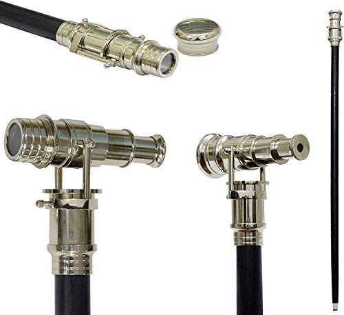 Imagen de Bastón telescópico de Madera de Tres Pliegues Fuerte y Hermoso