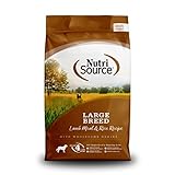 NutriSource Adult Dry Dog Food for Large Breeds, Lamb Meal and Rice, 26LB