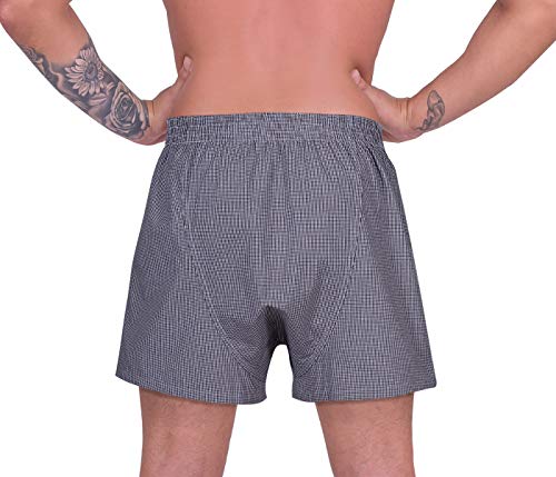 LUFT Mens Two Pack Cotton Material Print Design Waistband Comfy Boxer Shorts4