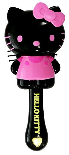 ユニック ダイカットヘアブラシ ハローキティブラック KT-0080BK H18xW17cm