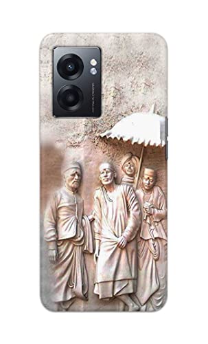 Image of Printed Hard Back Cover Case for Realme Narzo 50 5G Back Cover (Sai Baba) -1803