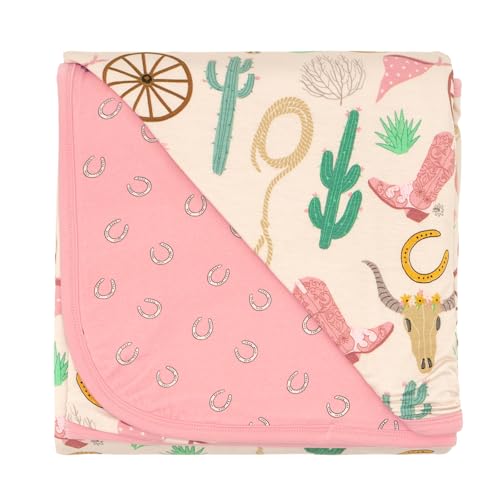 Little Sleepies Cloud Blanket, 50" x 50", Large, Pink Ready to Rodeo